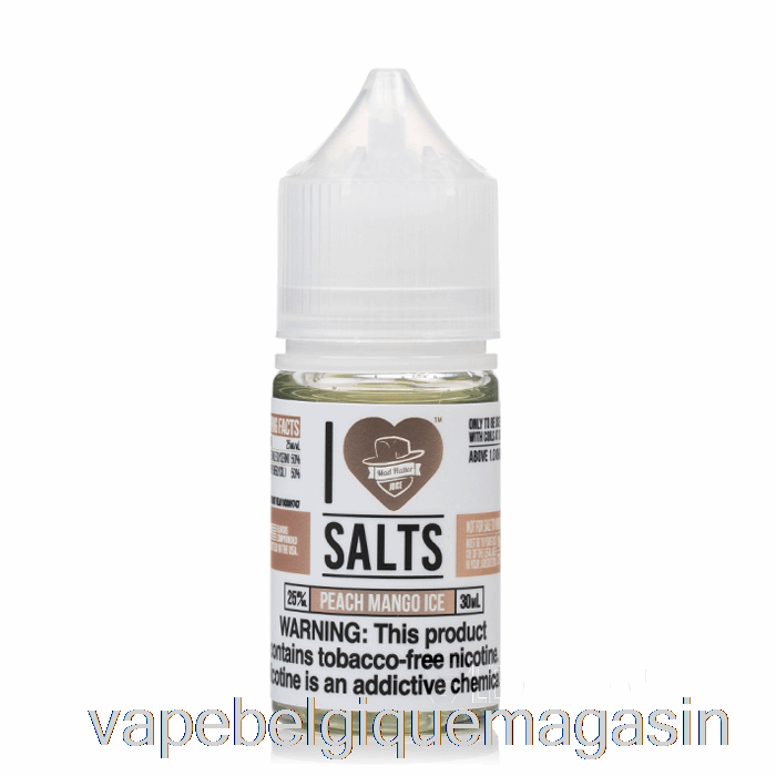 Vape Jetable Glace Pêche Mangue - I Love Salts - 30ml 25mg